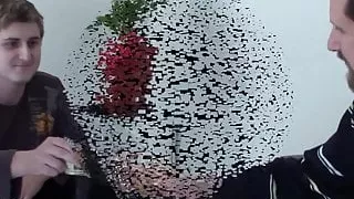 2 pervert friends enjoy their piss drinks