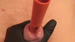 Me, taking the maximum urethral sound