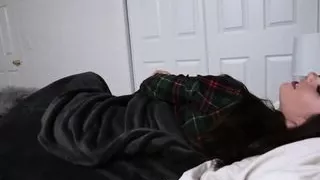 Stepbrother and not sister share bed