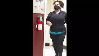 Busty mexican tits at work