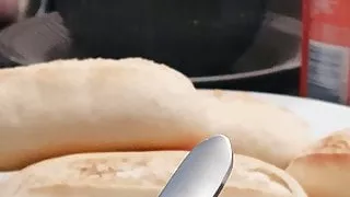 Step mom eats and fuck in restaurant with step son