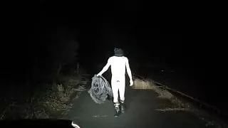 Asian night public walk