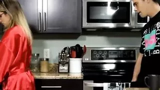 Son fuck step mom in kitchen full hot