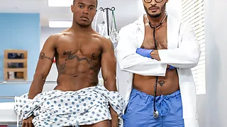 Mischevious gay patient at hiospital