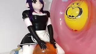 Rubber Maid Xelphie Rides a Lewd Balloon