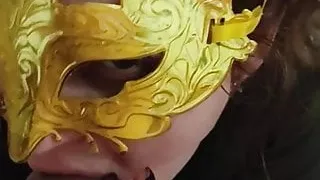 Whore teases her locked husband after sex with a stranger