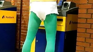 Schwuler Sex, Bürosex, Strumpfhose, Öffentlicher Sex