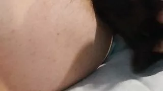 Polish boy fucks with his huge black dildo