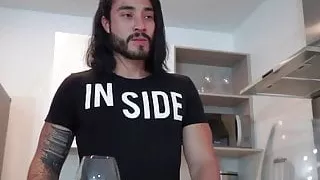 Cougar in threesome gets big boobs spermed