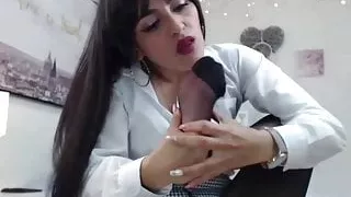 ashley r suck her pantyhose feet