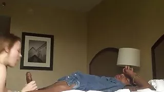 took a hotel room for passionate sex