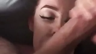 Deepthroat and big facial on my ex
