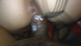 stepdaughter squirts my cock creampie inside my stepdaughter