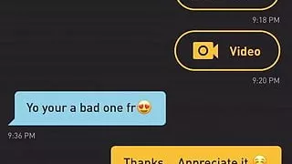 Geile schwarze Schlampe Grindr Chat mit einem Daddy