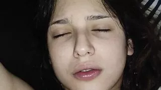 Teen girl is cold, it hurts her ass and I fuck her pussy