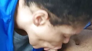 C HEAD Hoe LUZELL sucks it nicely and catches BIG LOAD well