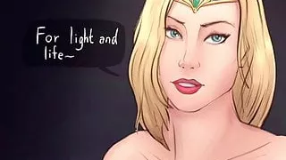 Jedi Master Avar Kriss drawing timelapse by Berrythelothcat