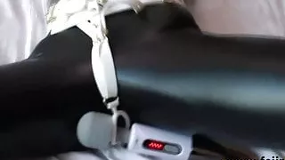 Fejira com, Bodysuit teen in bondage has masturbation orgasm