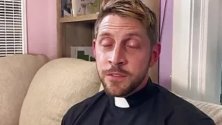 Priest ridden bareback for cumshot