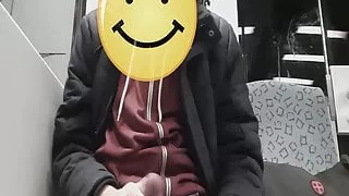 Wanking and Cumming in the train