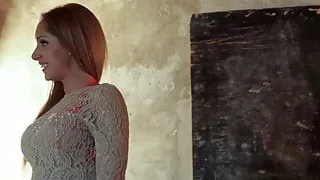 Just Anal presents - Bosomy Melanie Gold begging for double