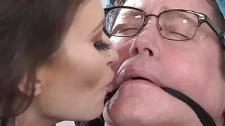 Busty Brunette Wife Cucks Her Wimpy Limp Dick Husband