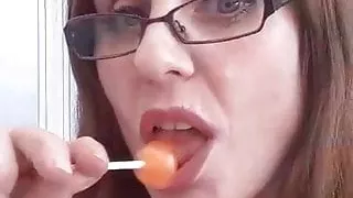 Mature Girlfriend Lollipop Tease