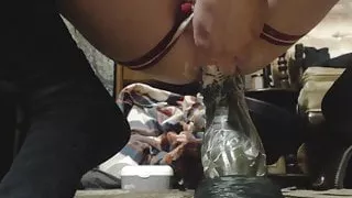 Hot Stretch and Stroke Session with Bad Dragon