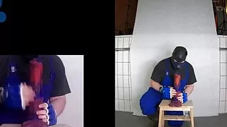 Stablepup enjoing his riding lesson with Jorhan XL