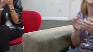 Hot party ladies watch BBC stripper pussy drill their friend