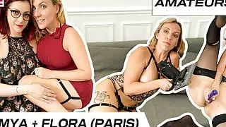 Mya & Flora: Naughty lesbian sex session! Wolf Wagner