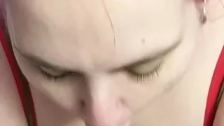 Readhead Slut Wife Blowjob