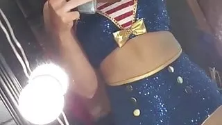 WWE - Lacey Evans sexy selfie in mirror, January 2021