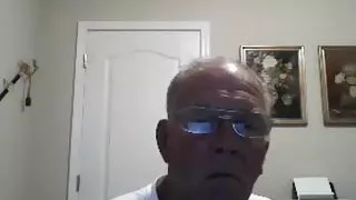 Opa-Show vor der Webcam