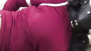 Tied and Muzzled in Boots Bondage