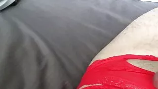 Cumshot in sexy panties