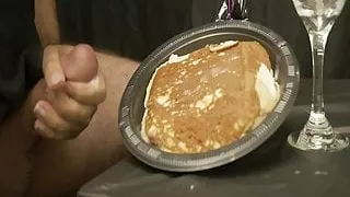 eine riesige Ladung auf deine Pfannkuchen blasen