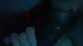 She loves to lay me back and worship my BBC