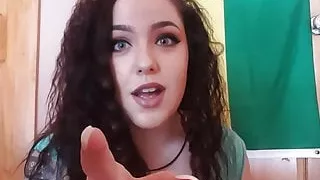 ASMR sexy girl with curly hair perfect body nails and makeup