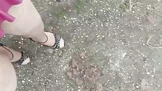 Sissy locked and stucked in outfit and get humiliating tasks