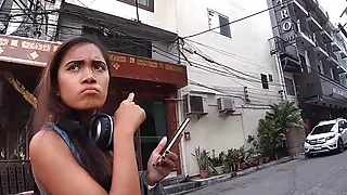 Traveling amateur teen couple having great sex in a hotel