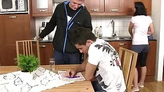Gay buddy seduces him into cheating sex