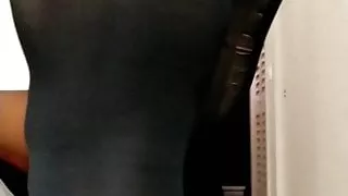 Black tights and platform heels fun