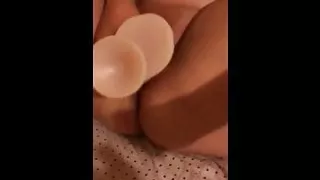 i help a busty babe masturbate with her toys