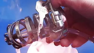 Chastity Device Tease By Money Mistress