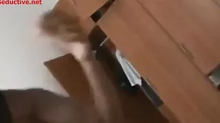 blonde milf experiments with another woman