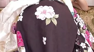 Asian babe fucks until he cums on her tits