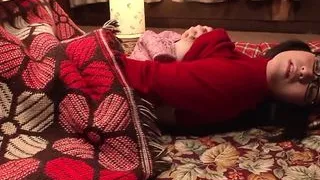 After reading a romance novel, curious teen fingers herself