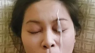 thick plastering facial cumshot