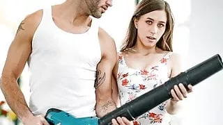 Bratty Girl Dares The Gardener To Fuck Her Or Shut Up!